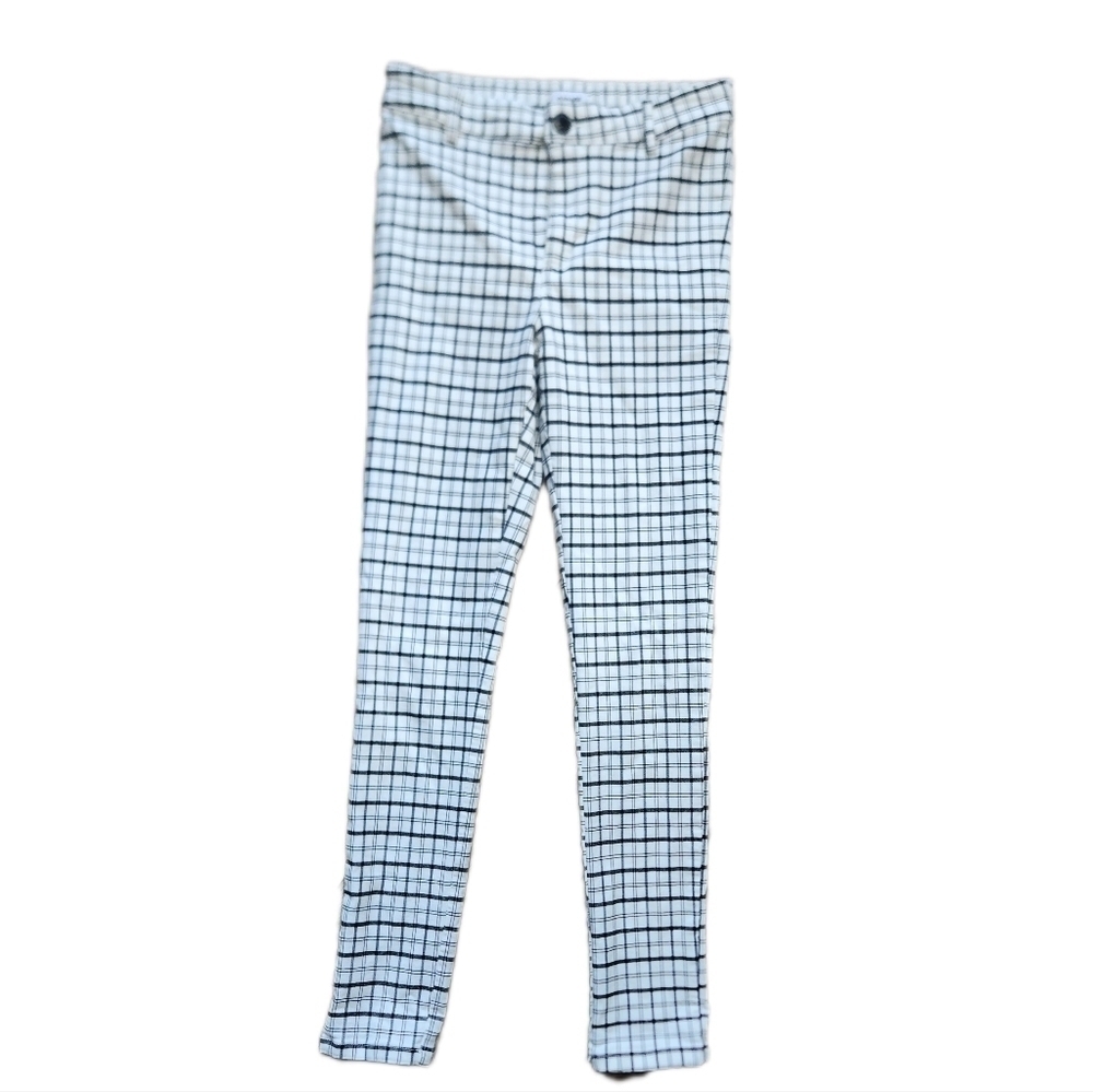 GARAGE Plaid Black and White Plaid jeans Size M
